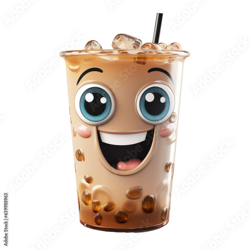 Cute Cartoon Ice Coffee Cha...