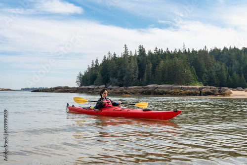 ocean kayaking in Stonington, Maine