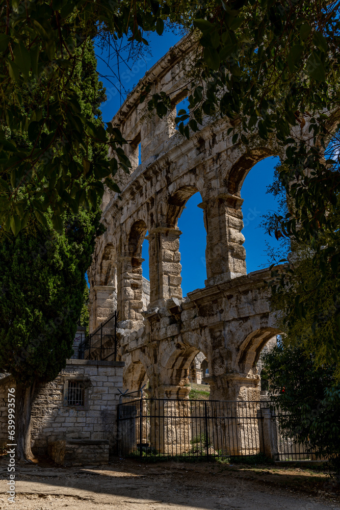 Amphitheater in Pula tourist attractions gladiatorial arena