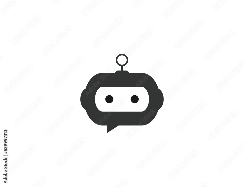 Chatbot, robot, app icon. Vector illustration. Chatbot, robot, app icon. Vector illustration.