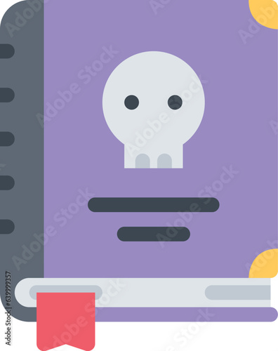 design vector image icons necromancy book