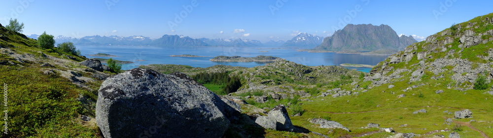 Fototapeta premium Norvège - Svolvaer - Skrova - Skutvik