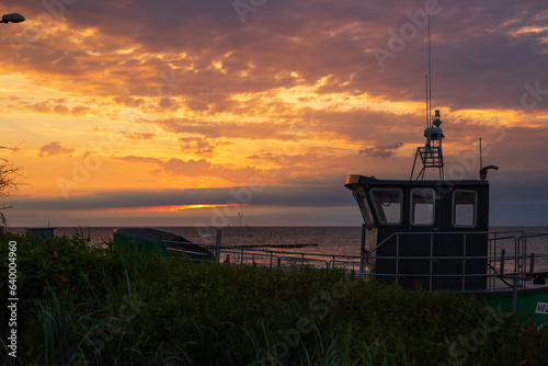 Zachód słońca Morze Bałtyckie