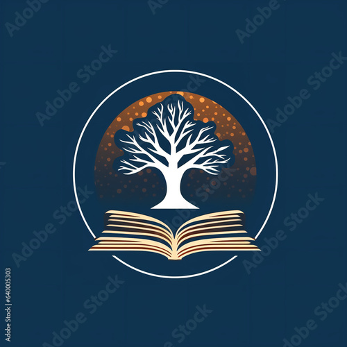 logo tree book Generative AI