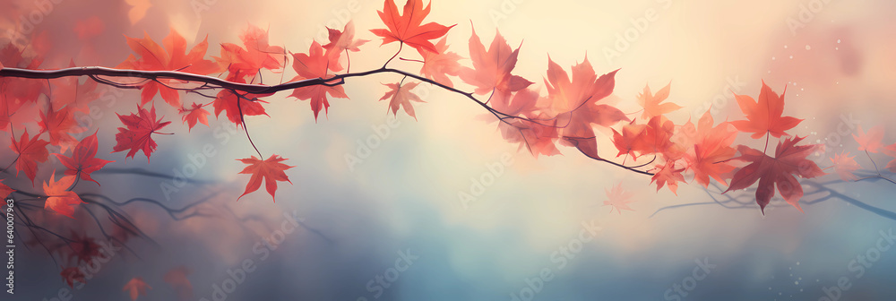 abstract artistic autumn backdrop, fall design background in orange colors, generative AI abstract artistic autumn backdrop, fall design background in orange colors, generative AI