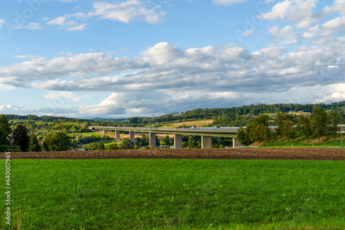 Germany- August 01, 2023: The viaduct between Nuremberg and Regensburg