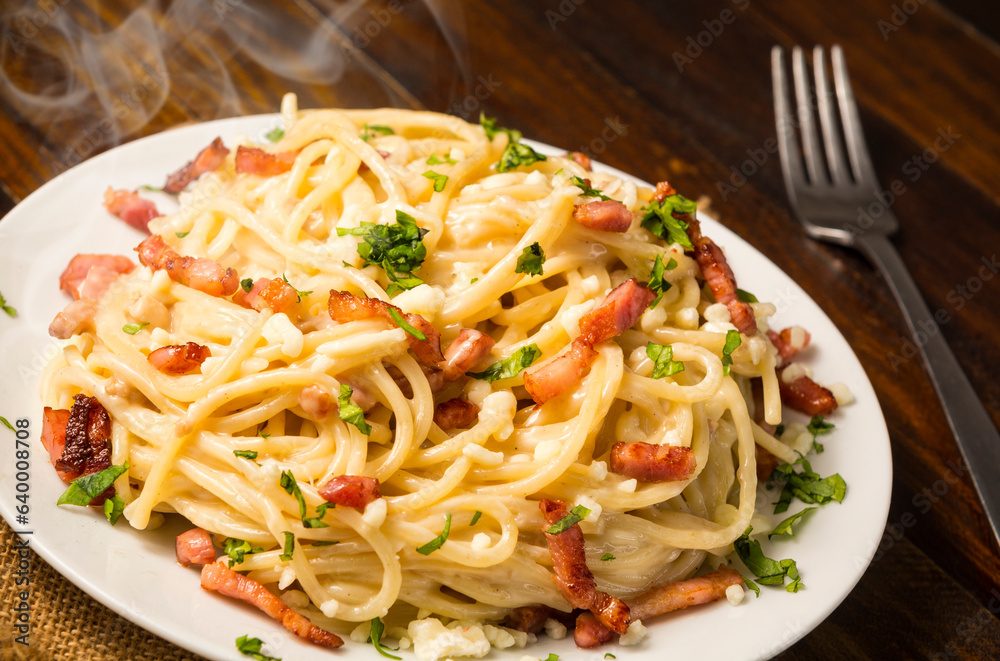 Spaghetti carbonara Spaghetti carbonara