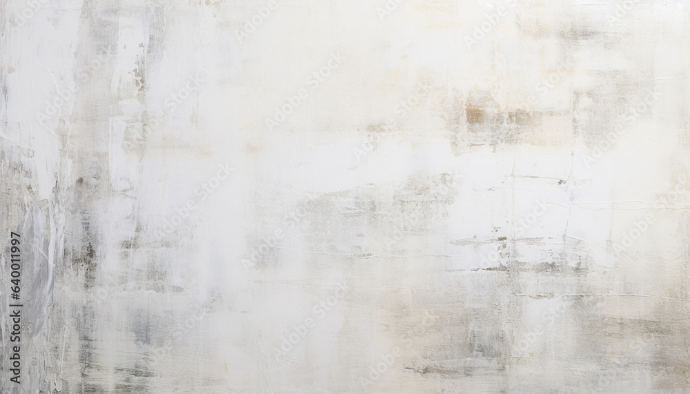 Abstract white oil paint brushstrokes texture pattern contemporary painting wallpaper background