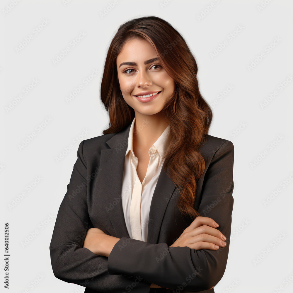 Smiling young woman isolated on white background Smiling young woman isolated on white background