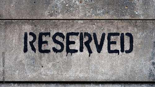 Reserved concrete sign slab wall background 01