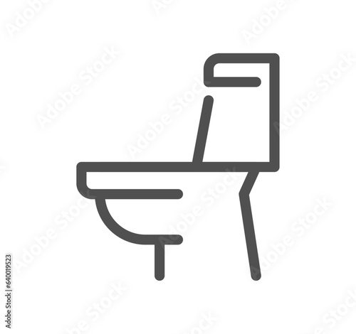 Rest room related icon outline and linear vector.