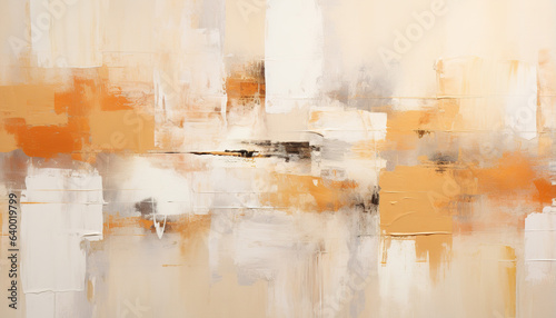 Abstract pale orange oil paint brushstrokes texture pattern painting wallpaper background