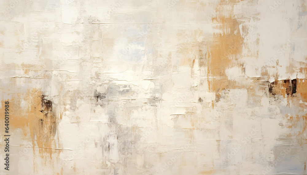 Fototapeta premium Abstract pale orange oil paint brushstrokes texture pattern painting wallpaper background