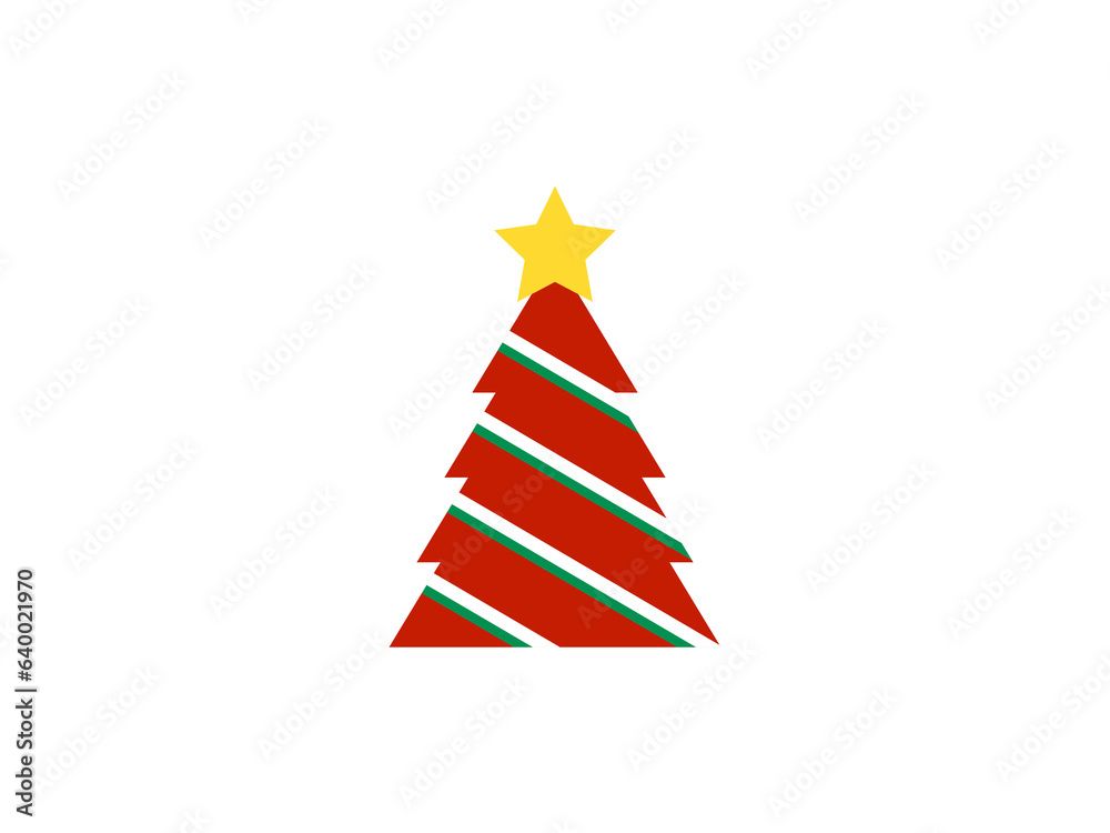 ギザギザ三角クリスマスツリーアイコン:B ギザギザ三角クリスマスツリーアイコン:B