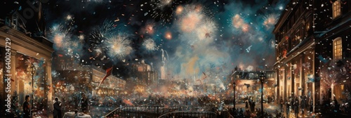 New Years Eve 2024 banner background photo