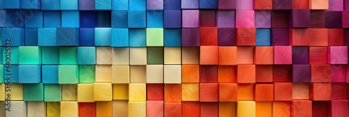 colorful wooden blocks photo