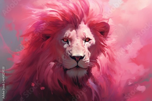 The Blushing Majesty  A Closer Look at the Phenomenon of the Completely Pink Lion