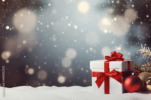 christmas background with gifts © ashar