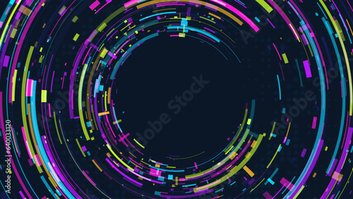 Abstract dynamic background. Glitch error effect. Vector illustration