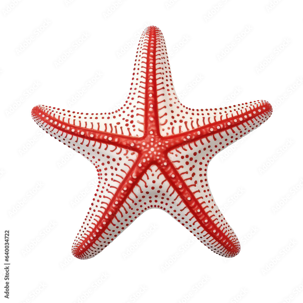 Red starfish isolated on transparent background, cutout ready for oceanic visualisation., png Red starfish isolated on transparent background, cutout ready for oceanic visualisation., png