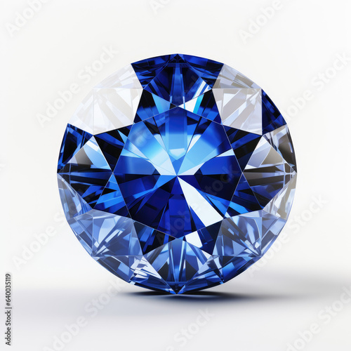 sapphire isolated on white background