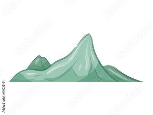 colored mountain illustration design © kani art