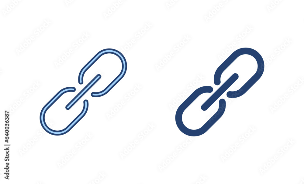 Link icon vector. Hyperlink chain sign and symbol Link icon vector. Hyperlink chain sign and symbol