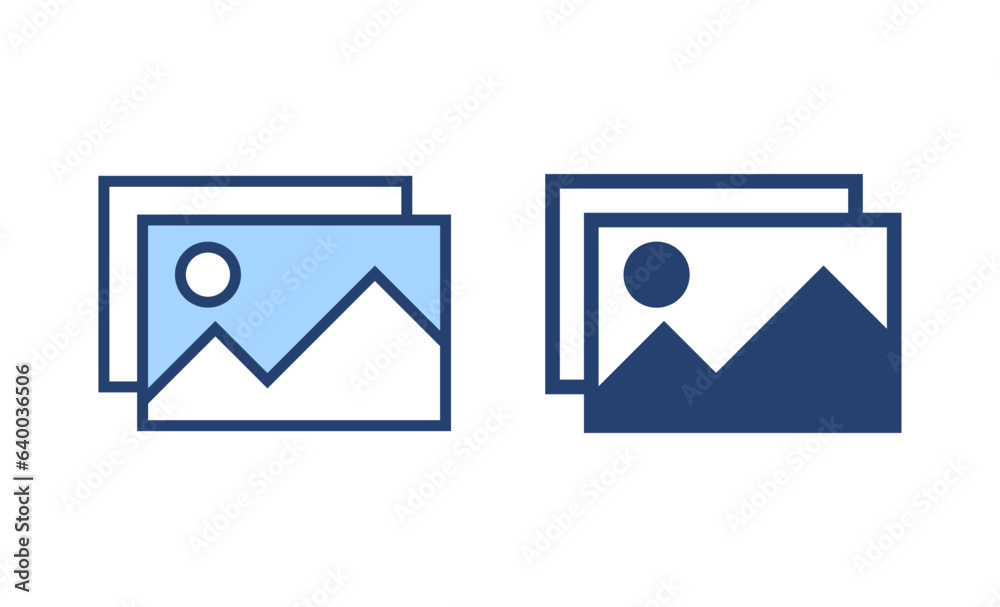 Picture icon vector. photo gallery sign and symbol. image icon Picture icon vector. photo gallery sign and symbol. image icon