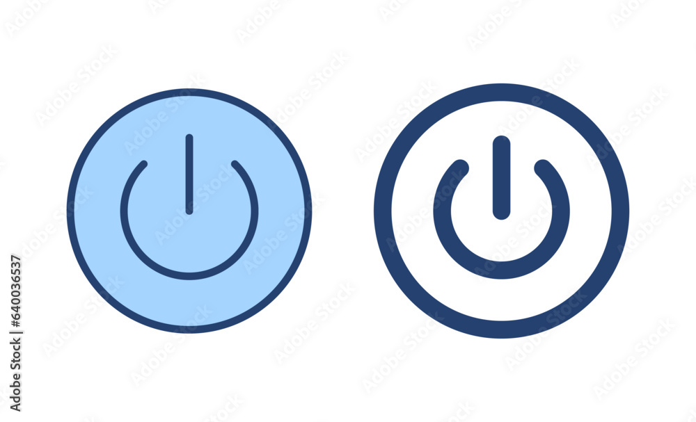 Power icon vector. Power Switch sign and symbol. Electric power Power icon vector. Power Switch sign and symbol. Electric power