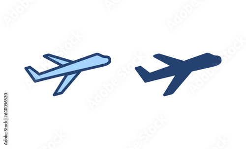 Plane icon vector. Airplane sign and symbol. Flight transport symbol. Travel sign. aeroplane