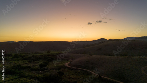 Fim de tarde com drone