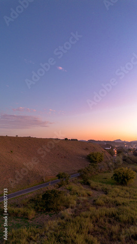 Fim de tarde com drone