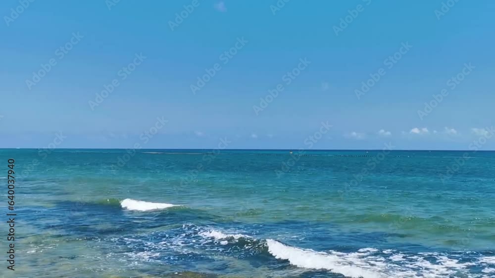 Tropical mexican beach clear turquoise water Playa del Carmen Mexico. Tropical mexican beach clear turquoise water Playa del Carmen Mexico.