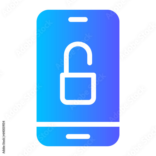 unlock gradient icon