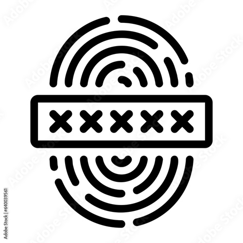 biometrics line icon