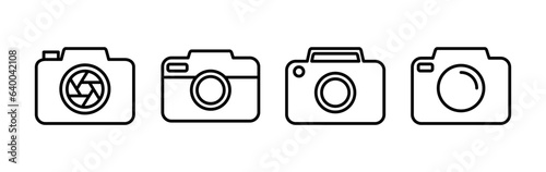Camera Icon in trendy flat style isolated. Camera symbol web site design