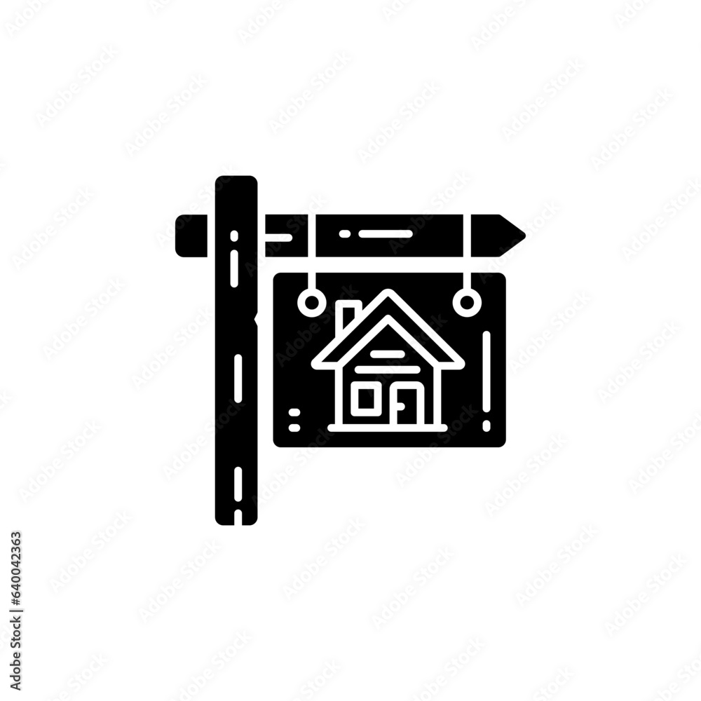 for sale sign vector icon. real estate icon solid style. perfect use for logo, presentation, website, and more. simple modern icon design glyph style for sale sign vector icon. real estate icon solid style. perfect use for logo, presentation, website, and more. simple modern icon design glyph style