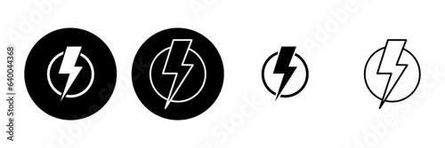 Power icon set. Power Switch Icon. Electric power