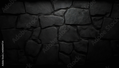 Black Canvas Texture Background for Minimalist Artworks - ai generated
