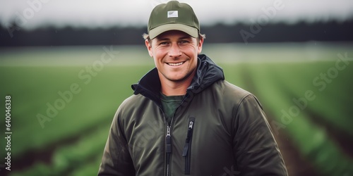 photo of a farmer in his field, agriculture, local, organic