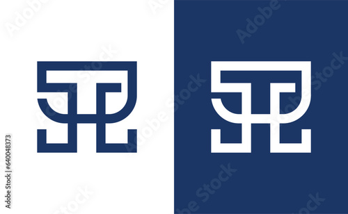 the initials logo h and t