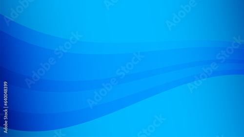 波のような青いウェーブラインのベクター背景画像