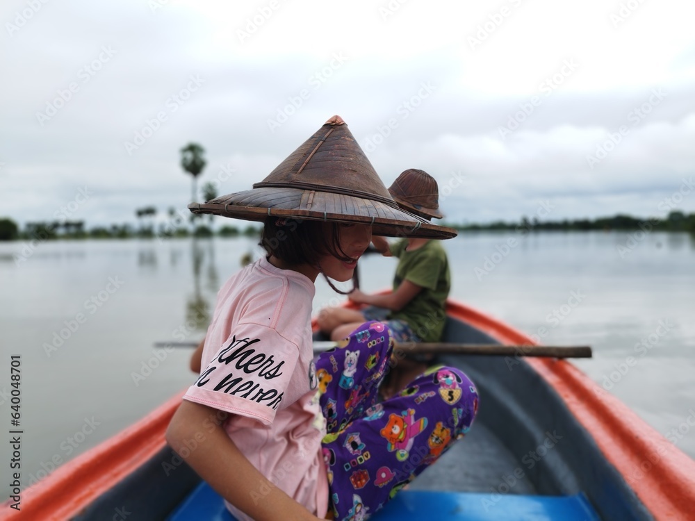 person on a boat person on a boat