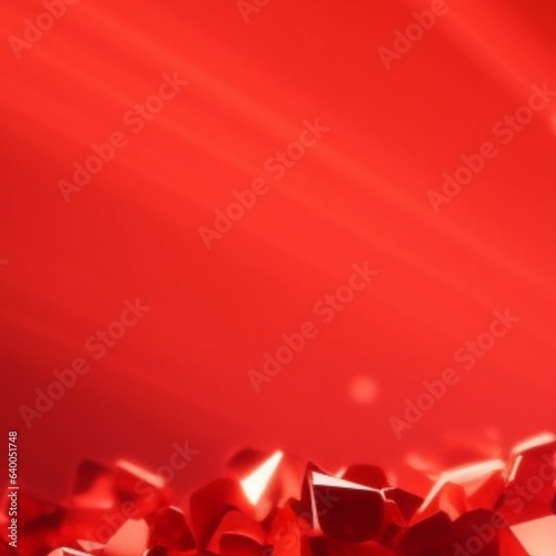 Aesthetic Luster Red Glitter Shines Vibrantly on Isolate Background