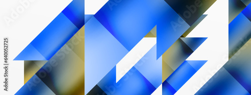 Captivating vector abstraction. Triangles interlock in mesmerizing dance, crafting dynamic geometric backdrop. Fusion of shapes and angles creates artful symphony of modern design