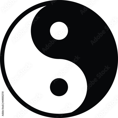 Tai Chi symbol icon. photo