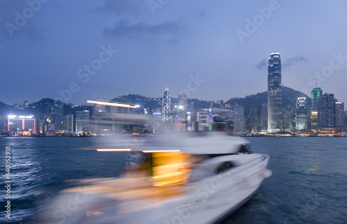 Photography Hongkong Victoria Harbor night scene