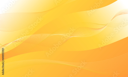 yellow orange curves waves lines soft gradient abstract background