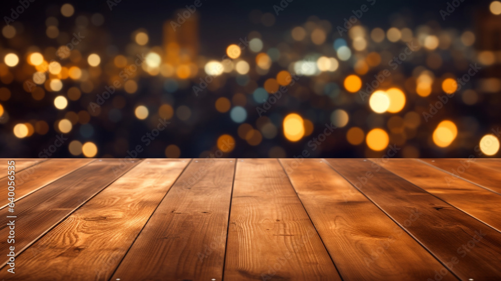 wooden table with background