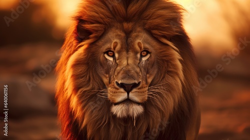 close up of a lion © faiz